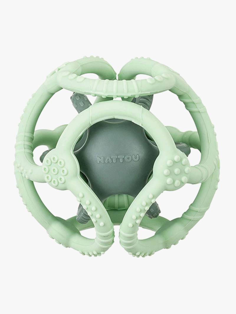 Nattou Soft Silicone Aktivitätsball,Grün von Nattou