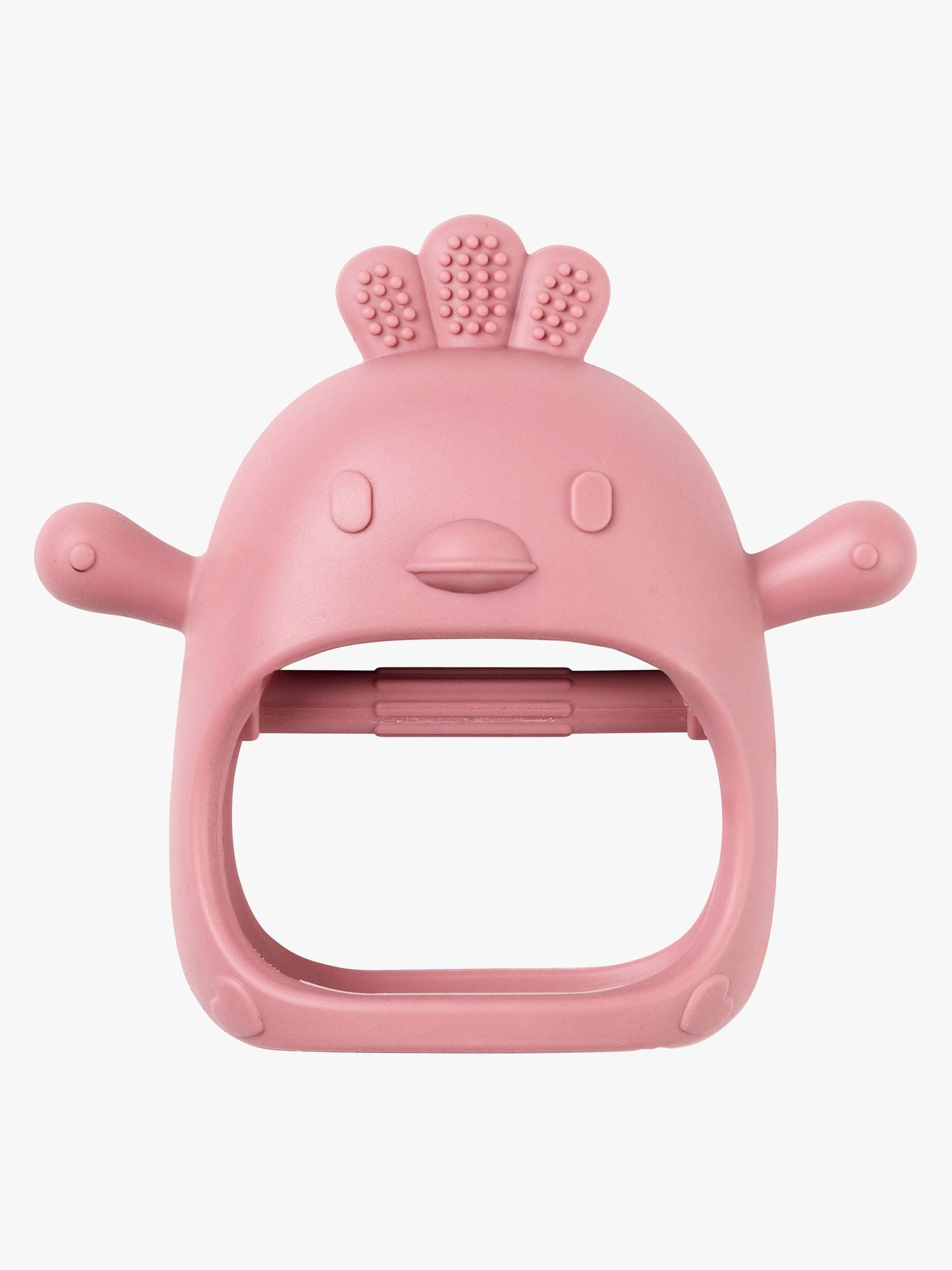 Nattou Soft Silicone Handschuh Beißringe, Old Pink, Beißspielzeug von Nattou