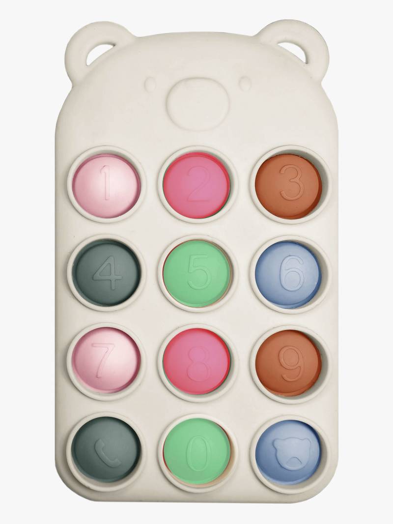 Nattou Soft Silicone Pop-it Remote Beißringe, Beißspielzeug von Nattou