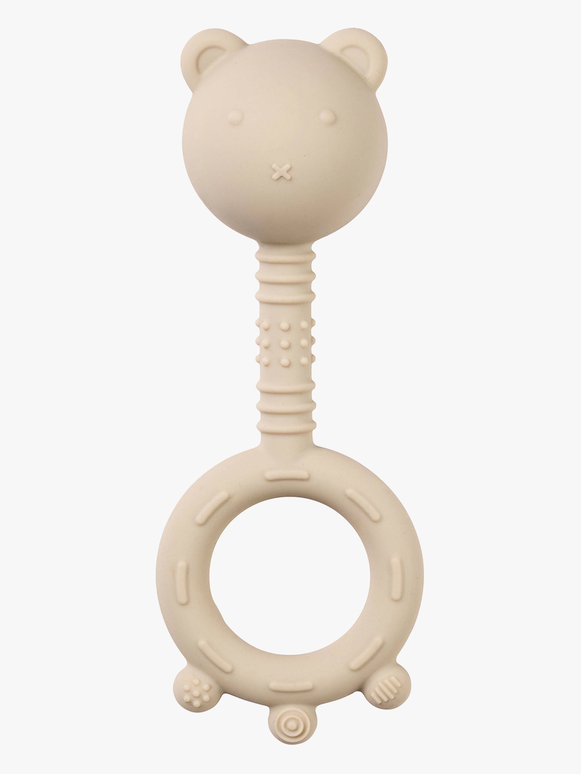 Nattou Soft Silicone Rassel mit Beißring, Clay von Nattou