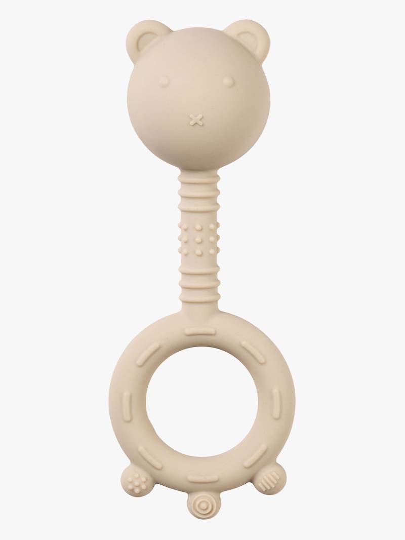 Nattou Soft Silicone Rassel mit Beißring, Clay von Nattou