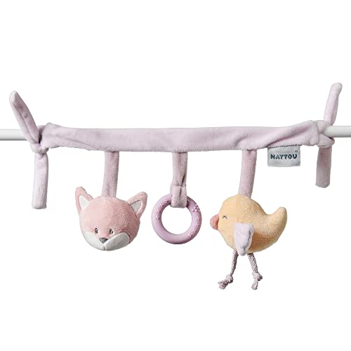 Nattou Spielzeug zum Aufhängen aus Polyester, Mit Rassel und weiteren Aktivitäten, Ca. 32 cm, Alice und Pomme, Rosa Nattou Spielzeug zum Aufhängen aus Polyester, Mit Rassel und weiteren Aktivitäten, Ca. 32 cm, Alice und Pomme, Rosa von Nattou