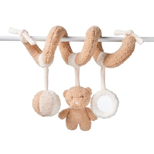 Nattou Spirale aus Polyester, Bär, Mit Rassel, Spiegel und weiteren Aktivitäten, Ca. 20 cm, Teddy, Weiß/Hellbraun Nattou Spirale aus Polyester, Bär, Mit Rassel, Spiegel und weiteren Aktivitäten, Ca. 20 cm, Teddy, Weiß/Hellbraun von Nattou