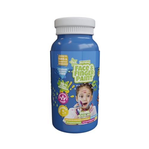 Natural Face & Finger Paint - 250 ml - Blau von Natural Face & Finger Paint