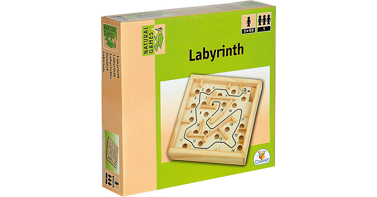 Holz Labyrinth 12x12cm Holz Labyrinth 12x12cm von Natural Games