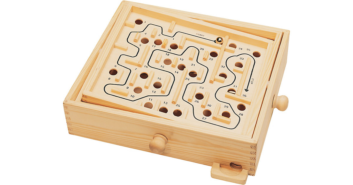Holz Labyrinth 30 x 25,5 cm von Vedes von myToys COLLECTION