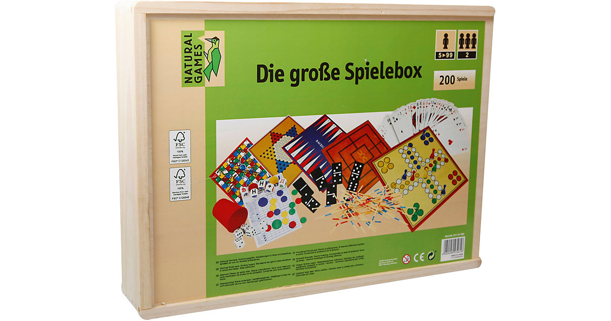 Holz-Spielesammlung von Natural Games