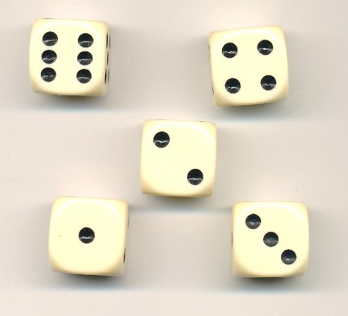 Spiele Würfel 5 Stück Spiele Würfel 5 Stück von Natural Games