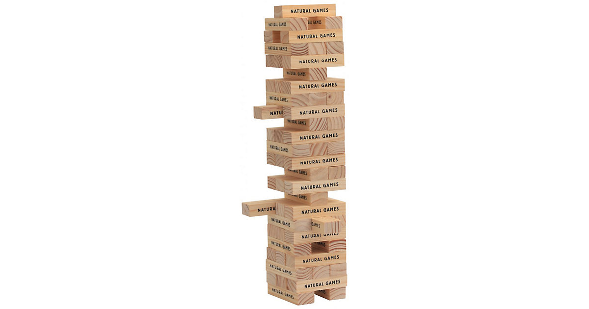 Wackelturm mit 60 Spielsteinen Wackelturm mit 60 Spielsteinen von Natural Games