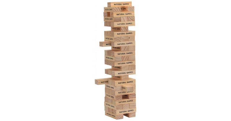 Wackelturm mit 60 Spielsteinen von Natural Games