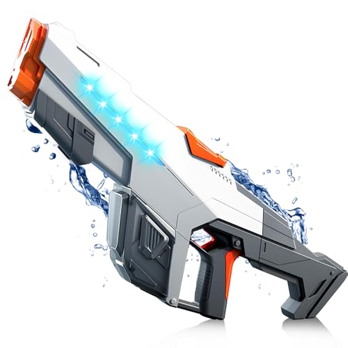 Wasserpistole Elektrisch, Elektrische Wasserpistole für Kinder Erwachsene, Große Wasserspritzpistole EIN-klick, 32FT Reichweite Water Gun mit Licht, Automatische Wasserpistolen, Spielzeug Pistole Wasserpistole Elektrisch, Elektrische Wasserpistole für Kinder Erwachsene, Große Wasserspritzpistole EIN-klick, 32FT Reichweite Water Gun mit Licht, Automatische Wasserpistolen, Spielzeug Pistole von Naturas Autheric