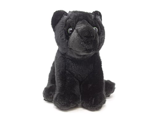 Plüsch Schwarz Panther Kuscheltier 22 cm - Tiere Spielzeug Kuscheltiere Geschenk - Safari Tiere Panters von Nature Planet