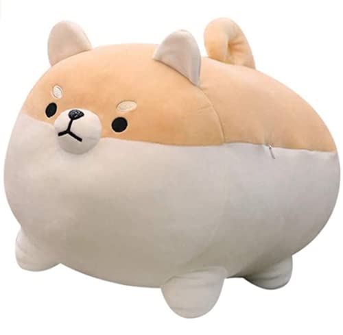 NatureMan Shiba Inu Plüsch-Hundespielzeug, niedliches Corgi-Plüschkissen, Plüschtier, Geschenk für Jungen und Mädchen, 39,9 cm, Braun von NatureMan
