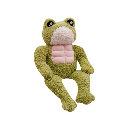 NatureMan 3D-Muskelfrosch-Plüschtier, 33 cm, weicher Frosch, Stofftierpuppen für Kinder, Weihnachten, Geburtstag, Plüsch, Geschenk von NatureMan