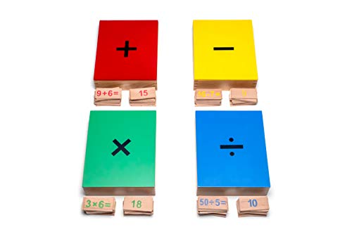 Natureich Mathematik Montessori Spielzeug zum 1x1 Lernen für Grundschüler / 4 Boxen aus Holz Multiplikation, Division, Addition, Subtraktion Natureich Mathematik Montessori Spielzeug zum 1x1 Lernen für Grundschüler / 4 Boxen aus Holz Multiplikation, Division, Addition, Subtraktion von Natureich