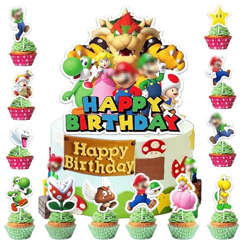 49 Stücke Tortendeko Kindergeburtstag, Kuchendeko Geburtstag, Torte Topper, Cupcake Topper, Deko Torte Kinder, Kuchendekorationsset,A-1 49 Stücke Tortendeko Kindergeburtstag, Kuchendeko Geburtstag, Torte Topper, Cupcake Topper, Deko Torte Kinder, Kuchendekorationsset,A-1 von Natures Freefit