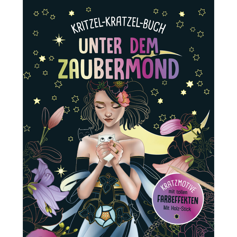 Unter dem Zaubermond - Kritzel-Kratzel-Buch  für Kinder ab 7 Jahren von Naumann & Göbel