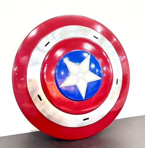 LARP Combat (Falcon LARP Mild Steel Round Cosplay Metal America Shield, 45,7 cm) von Nautical Replica Hub
