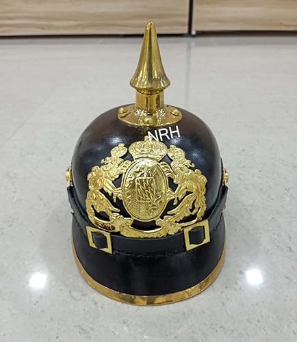 Nautical Replica Hub Bayerische Deutsche Pickelhaube Kaiserlich Preußischer Helm Leder Deutscher Hut Halloween Kostüme Nautical Replica Hub Bayerische Deutsche Pickelhaube Kaiserlich Preußischer Helm Leder Deutscher Hut Halloween Kostüme von Nautical Replica Hub