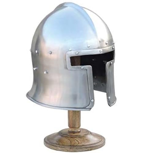 Nautical Replica Hub Mittelalterlicher ausgestellter Barbuta-Kampfhelm, Stahl, SCA LARP, rustikale Vintage-Heimdekoration, Geschenke Nautical Replica Hub Mittelalterlicher ausgestellter Barbuta-Kampfhelm, Stahl, SCA LARP, rustikale Vintage-Heimdekoration, Geschenke von Nautical Replica Hub