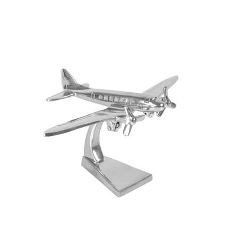 Nauticalia Dakota Skulptur aus Aluminium, DC3, 23 cm, silberfarben Nauticalia Dakota Skulptur aus Aluminium, DC3, 23 cm, silberfarben von Nauticalia