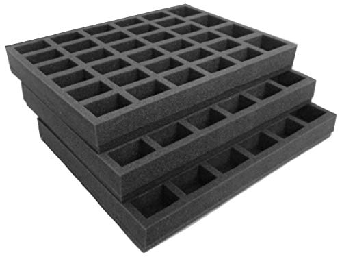 Navara Ersatztablettts für Gamesworkshop Classic Kunststofffigurenkoffer, 102 Truppen auf 32 mm Basis, ideal für 9 Truppen mit je 10 Truppen, 50 mm hoch, plus 12 HQ Navara Ersatztablettts für Gamesworkshop Classic Kunststofffigurenkoffer, 102 Truppen auf 32 mm Basis, ideal für 9 Truppen mit je 10 Truppen, 50 mm hoch, plus 12 HQ von Navara