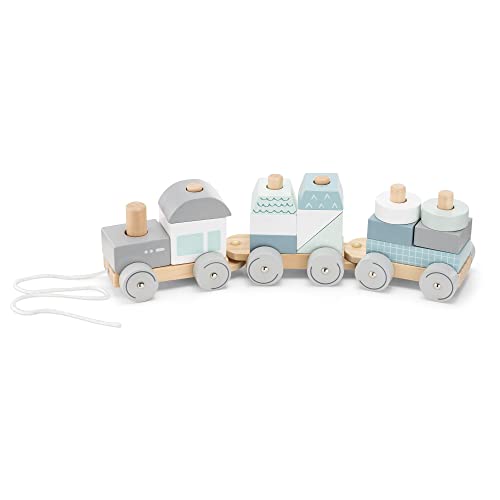 Navaris Holzzug Spielzeug für Mädchen und Jungen - Zug Lokomotive Holz mit Würfel - Eisenbahn inkl. Holzbausteine - Holzeisenbahn zum Nachziehen Navaris Holzzug Spielzeug für Mädchen und Jungen - Zug Lokomotive Holz mit Würfel - Eisenbahn inkl. Holzbausteine - Holzeisenbahn zum Nachziehen von Navaris