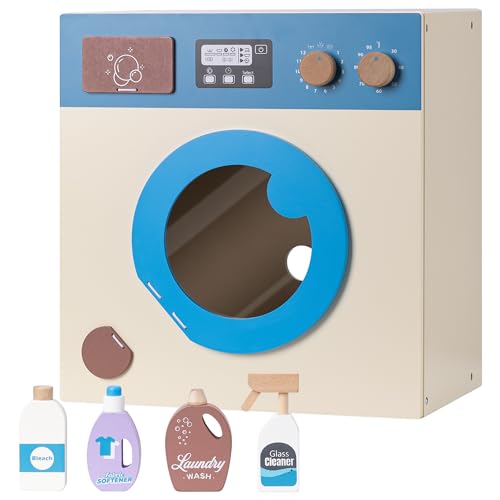 Wooden Washing Machine & Laundry Set Wooden Washing Machine & Laundry Set von Navaris