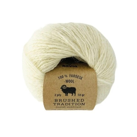 Navia Brushed Tradition Garn 1101 Weiß von Navia
