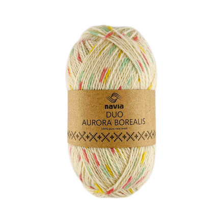 Navia Duo Garn 270 Aurora Borealis Stream von Navia