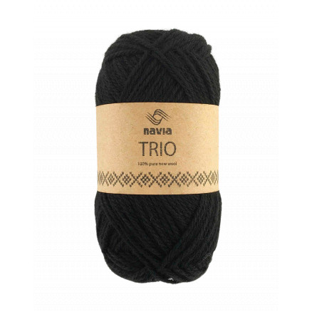 Navia Trio Garn 37 Schwarz von Navia