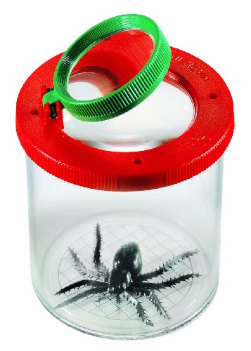 Navir 8020E Becherlupe 75mm mit Doppellupe, Sichtglas für Insekten, Insektenbeobachten, Lupendose für Kinder ab 5 Jahren von Navir