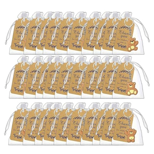 Navna 30 Stück elegante farbige Cartoon-Schlüsselanhänger, schöne Verkleidung, stabile gemischte Materialien, Anhänger für Taschen und Schlüssel, Dekoration, dekorativer Rucksack-Anhänger von Navna
