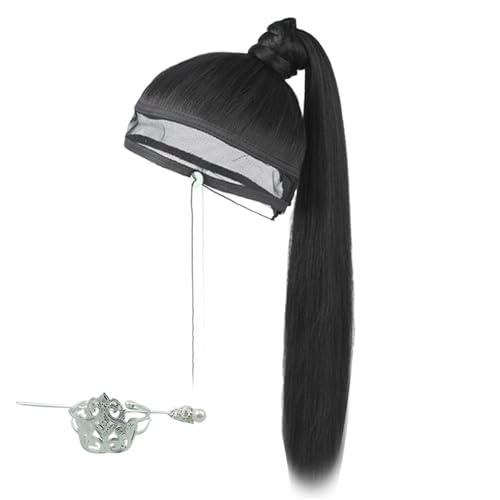 Navna Antike Pferdeschwanz Mesh Perücken Haar Kopfbedeckung für Cosplay Party Han Kostüm Frisur Zubehör Perücken Haar Rollenspiel Requisiten Navna Antike Pferdeschwanz Mesh Perücken Haar Kopfbedeckung für Cosplay Party Han Kostüm Frisur Zubehör Perücken Haar Rollenspiel Requisiten von Navna