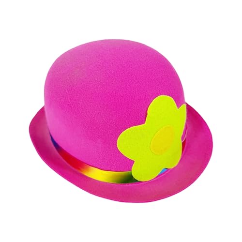 Navna Clownhut aus Baumwolle mit Blumenmuster, kreative Foto-Requisiten, Party-Accessoire, geeignet für Paraden, Feste, Anlässe von Navna
