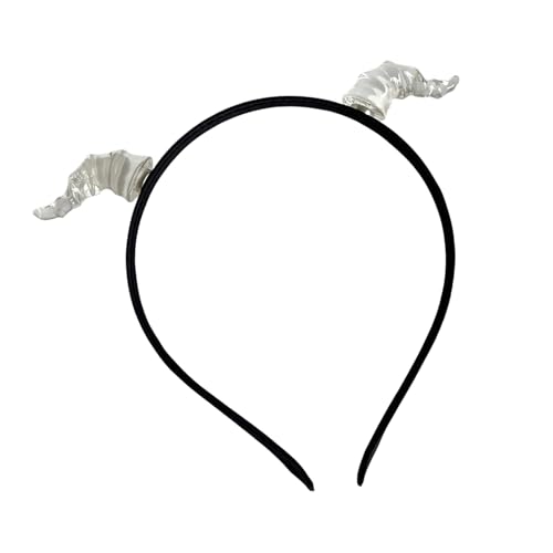 Navna Kinder Cosplay Teufel Stirnband Tier Horn für Karneval Party Handgemachtes dunkles Horn Kostüm Teufel festlich leichte Hörner von Navna