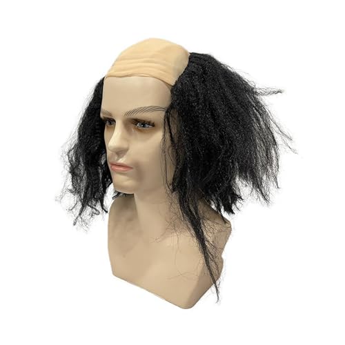 Navna Lustiger haariger Hut für Cosplay, Glatze, Kopfbedeckung für Themenpartys, Foto-Requisiten, Karneval, Cosplay, Halloween, haariges Cosplay Navna Lustiger haariger Hut für Cosplay, Glatze, Kopfbedeckung für Themenpartys, Foto-Requisiten, Karneval, Cosplay, Halloween, haariges Cosplay von Navna