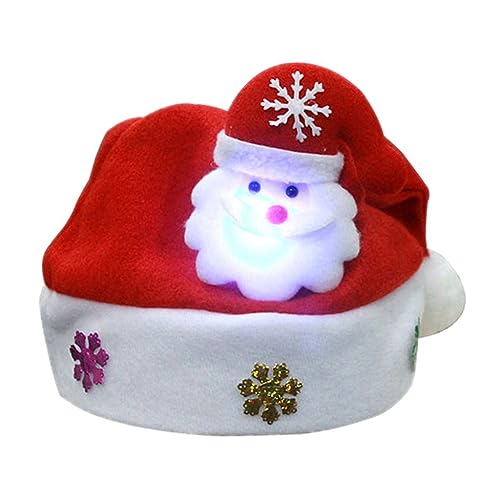 Weihnachtsmütze, Vliesmütze, Schneemann, Rentier, Geschenke, Partygeschenk, dicker Plüsch, warme Mütze, Kinder, Erwachsene, Geschenk, Hüte für Erwachsene von Navna