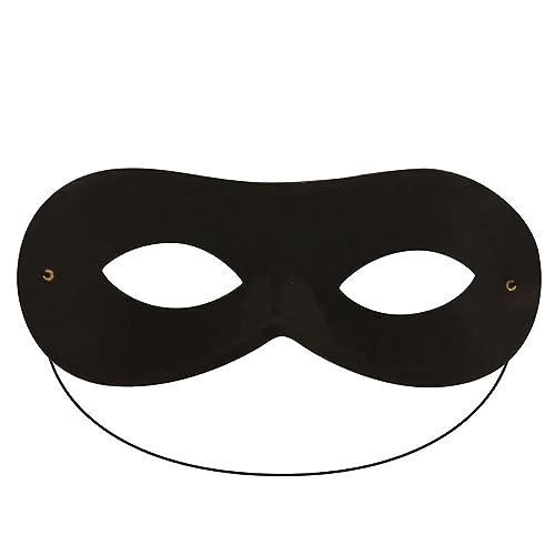 Navoys Schwarze Superhelden-Domino-Maske - Augenmaske für Fasching und Cosplay, Unisex, Einheitsgröße von Navoys