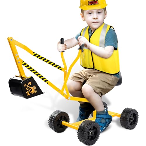 Bagger Spielzeug für 3-8 Jahre alte Jungen Mädchen: Aufsitzbagger Spielzeug Sandbagger auf Rädern, Sandspielzeug Strandspielzeug Konstruktionsspielzeug, Geschenke für 3 4 5 6 7 8 Jahre alte Jungen Bagger Spielzeug für 3-8 Jahre alte Jungen Mädchen: Aufsitzbagger Spielzeug Sandbagger auf Rädern, Sandspielzeug Strandspielzeug Konstruktionsspielzeug, Geschenke für 3 4 5 6 7 8 Jahre alte Jungen von Naxudcoo
