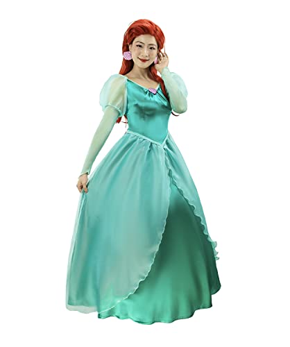 Naywig Meerjungfrau-Prinzessinnenkleid, Ariel-Kostüm, Halloween, Party, Cosplay, Geburtstag, Verkleiden für Damen, Größe S Naywig Meerjungfrau-Prinzessinnenkleid, Ariel-Kostüm, Halloween, Party, Cosplay, Geburtstag, Verkleiden für Damen, Größe S von Naywig
