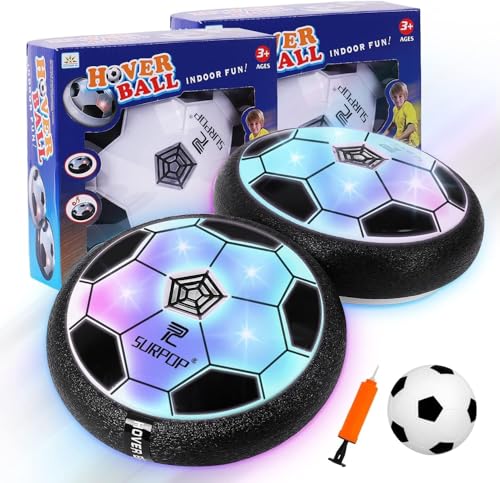 Nazano Schwebende Fußbälle, 2er-Set Schwebeball-Spielzeug mit LED-Licht, Indoor- und Outdoor-Fußballspiel, Geschenk zum Geburtstag oder zu Weihnachten für Jungen im Alter von 6, 7, 8, 9, 10, 11 12 von Nazano