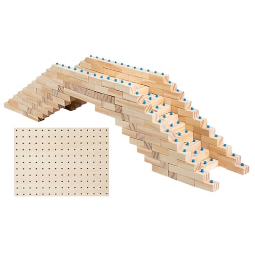 Nbbwwu Holzbausteine ​​für Kinder, Holzbausteine ​​Set | Baul -Stapelspielzeugset | Vorschullernungspädagogikspielzeug für und Mädchen von Nbbwwu