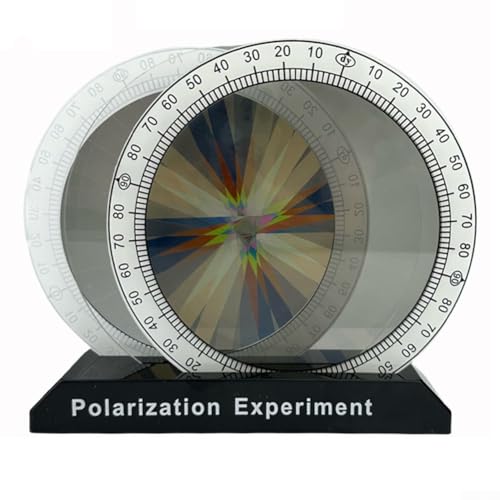 Polarisationsdemonstrator, Polarisator-Lehrinstrument, Physik und Optik Testinstrument-Set, Farbpolarisator-Experimentiergerät, experimentelles Lehrmaterial-Demonstrator-Test (Schwarz-Weiß) von NbgrvB