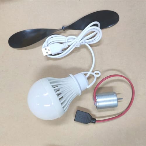 STEM-freundliches Windkraftgenerator-Set zum Selbermachen, mit Propeller und USB-Glühbirne für pädagogischen Spaß STEM-freundliches Windkraftgenerator-Set zum Selbermachen, mit Propeller und USB-Glühbirne für pädagogischen Spaß von NbgrvB
