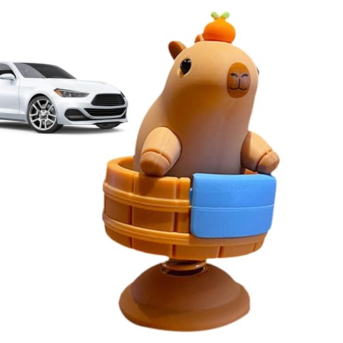 Dashboard Capibara, Auto Capibara Figur | Cartoon Capibara Armaturenbrett Figur - Sicheres Fahren Ornamente für Mittelkonsole, Schlafzimmer, Arbeitszimmer, Fensterbank Dashboard Capibara, Auto Capibara Figur | Cartoon Capibara Armaturenbrett Figur - Sicheres Fahren Ornamente für Mittelkonsole, Schlafzimmer, Arbeitszimmer, Fensterbank von Nbhuiakl