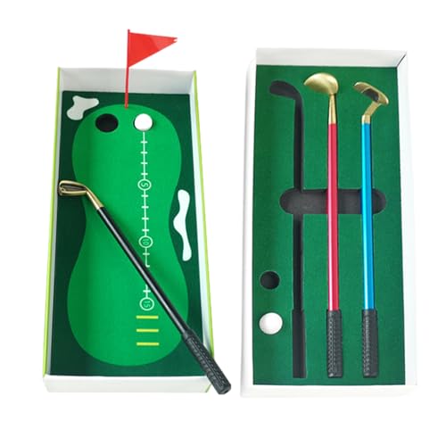 Golfschläger Stifte Set Golfschläger Stift Set | Lustiges Golfspielzeug mit Kugelschreiber, Golfset inklusive Putting Green, Flagge, 3 Golfschläger Stifte und 2 Col-Bälle Golfschläger Stifte Set Golfschläger Stift Set | Lustiges Golfspielzeug mit Kugelschreiber, Golfset inklusive Putting Green, Flagge, 3 Golfschläger Stifte und 2 Col-Bälle von Nbhuiakl