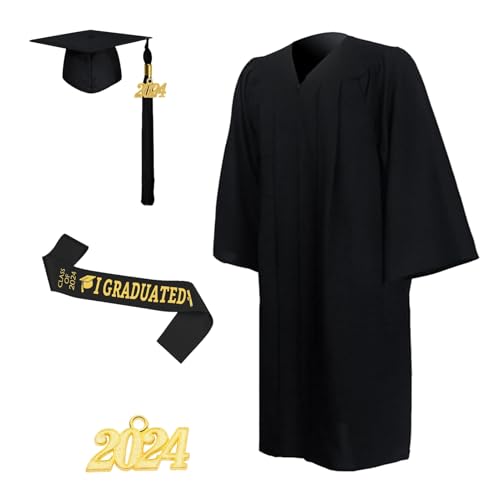 Nbhuiakl 2024 Abschlussund Mütze mit Quaste, Unisex-Akademische Mütze und, Abschlussfeier der High School 2024 von Nbhuiakl