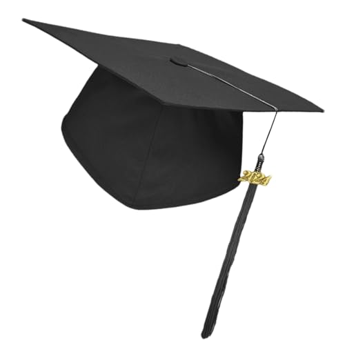 Nbhuiakl Abschlusshut 2024, schwarzer Abschlusshut, Abschlusshut mit Quaste 2025 - Uni-Abschlusshut für Erwachsene Oberschule und Master-Abschluss Nbhuiakl Abschlusshut 2024, schwarzer Abschlusshut, Abschlusshut mit Quaste 2025 - Uni-Abschlusshut für Erwachsene Oberschule und Master-Abschluss von Nbhuiakl