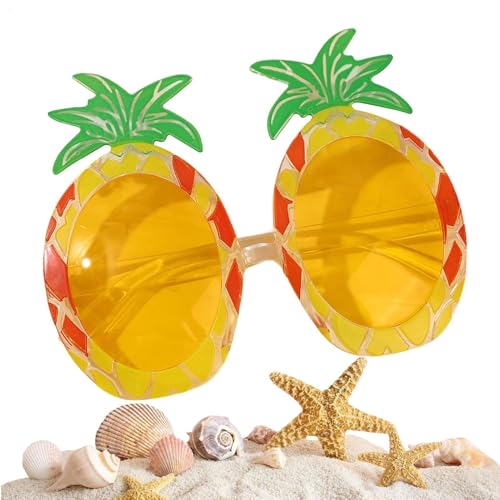 Nbhuiakl Ananas Sonnenbrille | Party Sonnenbrille | Coole Sommerbrille für Frauen Männer Kinder Erwachsene Poolparty Roadtrip Geburtstag Reise von Nbhuiakl